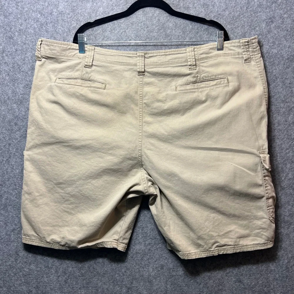 Wrangler Relaxed Fit Cargo Shorts Mens 46 Tan Cotton‎ Blend Utility